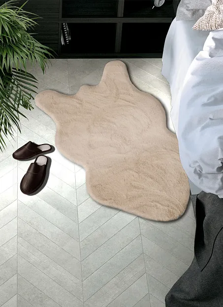 Коврик Shahintex ШКУРА Жемчужный 08