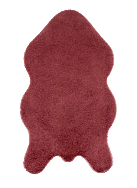 Коврик Shahintex ШКУРА Брусничный 05>