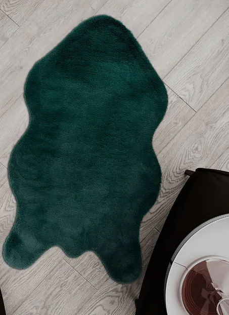 Коврик Shahintex ШКУРА Изумрудный 03
