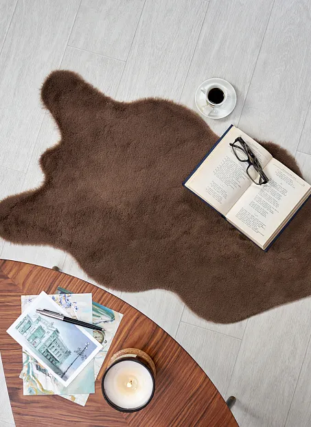 Коврик Shahintex ШКУРА Мокко 04