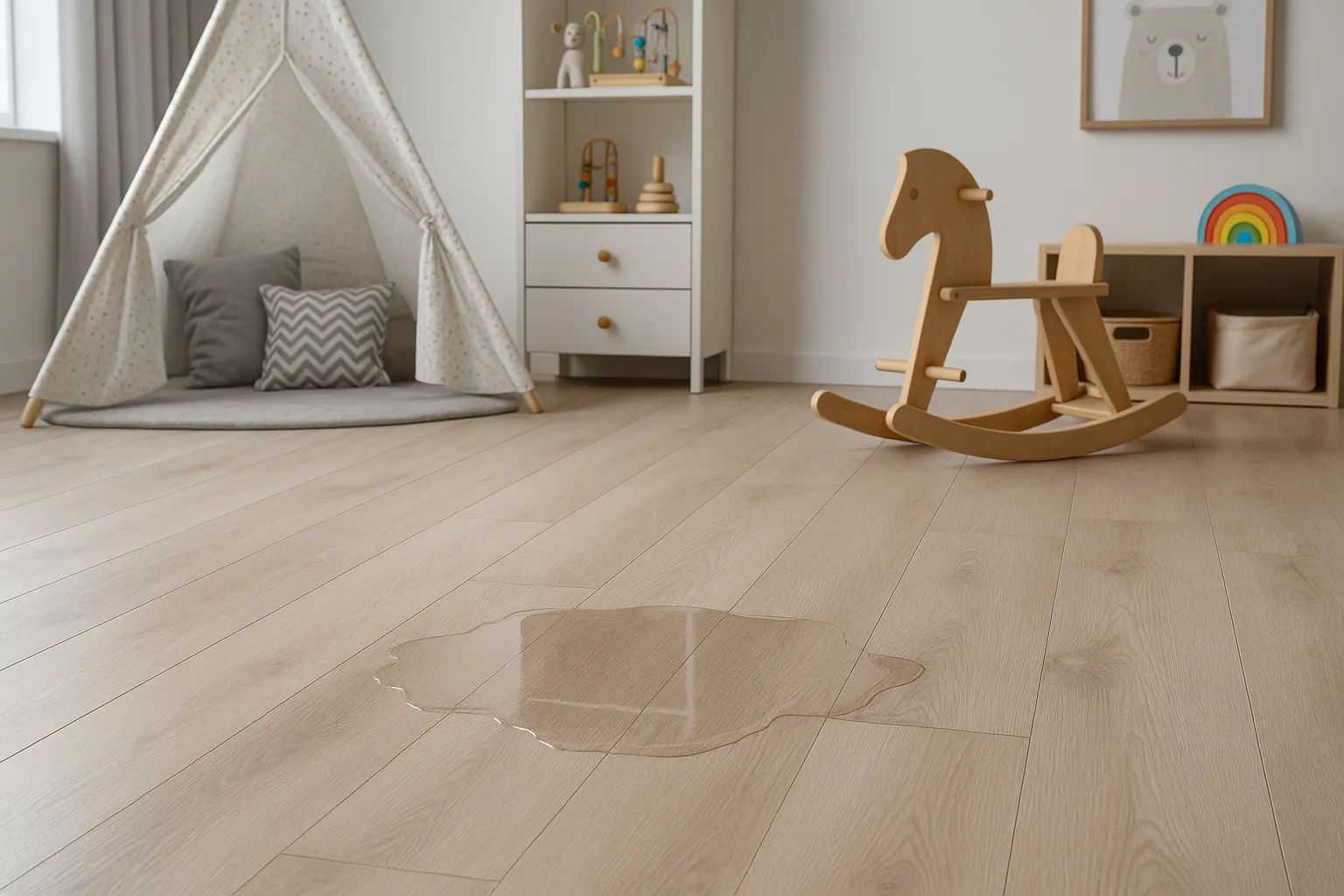 Влагостойкий ламинат в детской комнате
